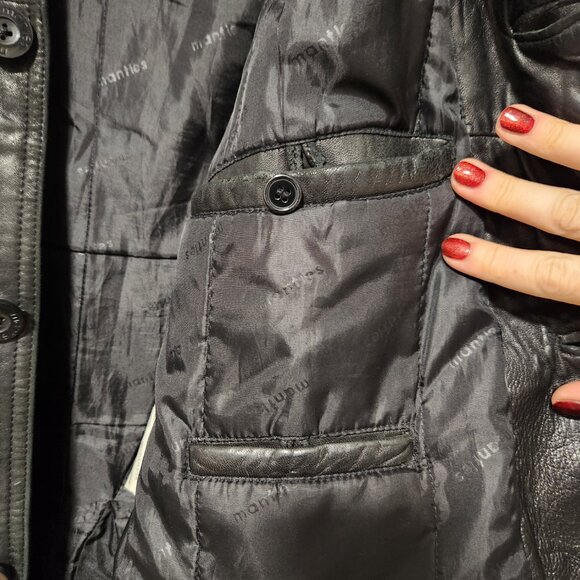 Vintage Mantles unisex leather jacket, winter coat, excellent condition, M-XL - Picture 8 of 9